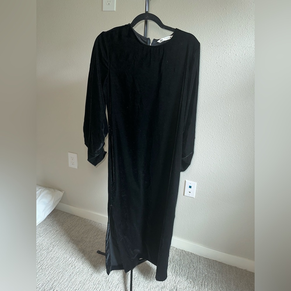 Maxi velvet dress